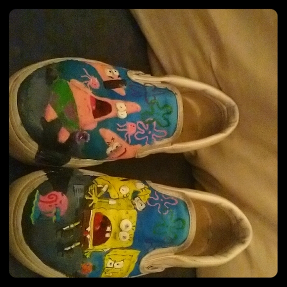 spongebob painted vans